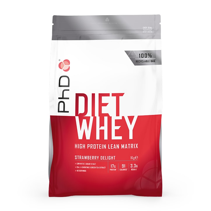 PhD Diet Whey Powder Strawberry Delight 1000g